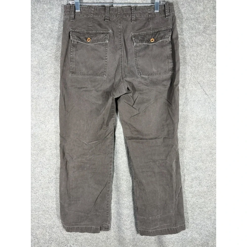 Banana‎ Republic Mens Relaxed Fit Chino Pants 31x30 Gray 100% Cotton Casual